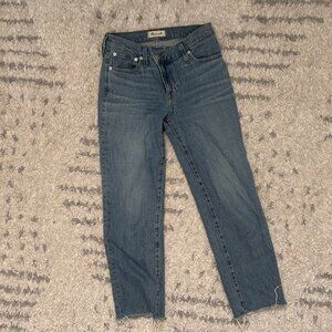 Madewell perfect vintage straight mid rise size 25